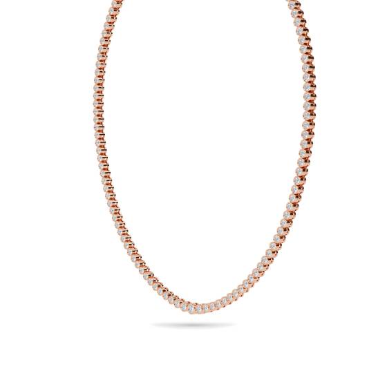 Bezel Set Tennis Necklace