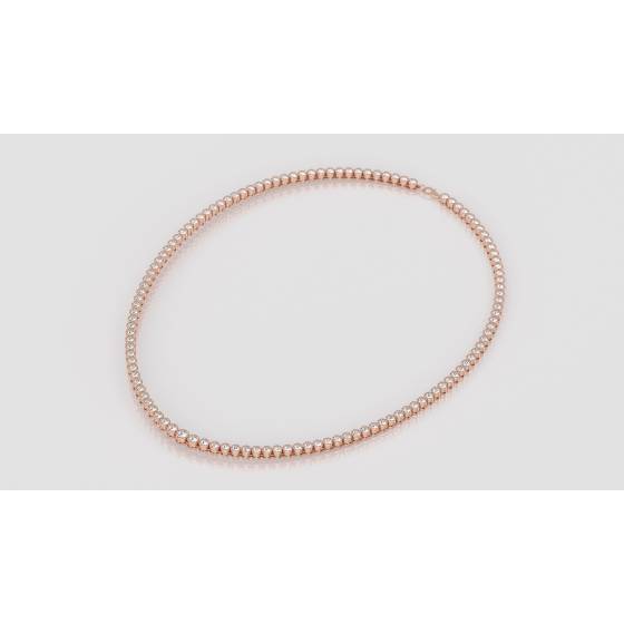 Bezel Set Tennis Necklace