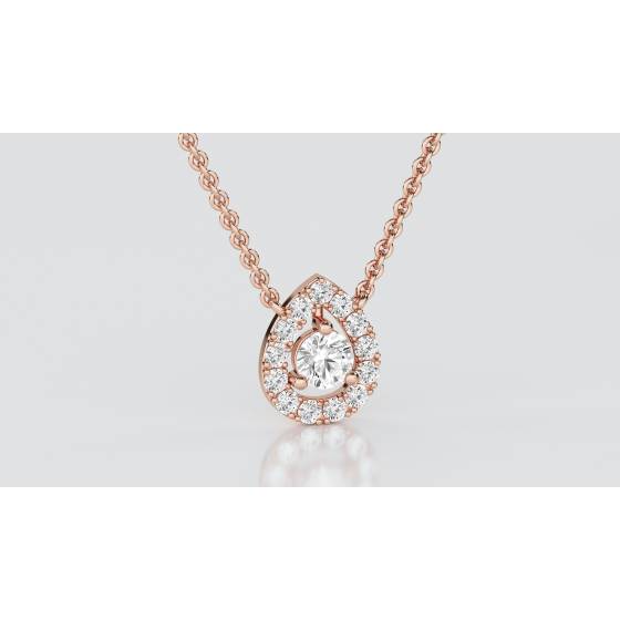 0.30ct Cluster Round Diamond Designer Pendant