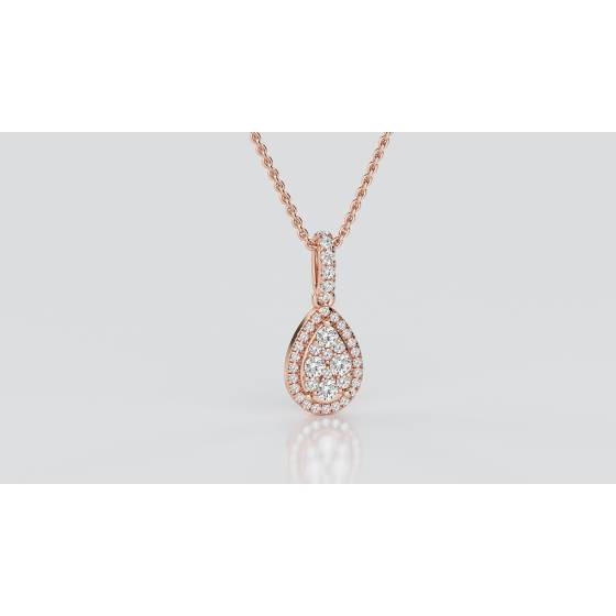 0.75ct Cluster Round Diamond Designer Pendant
