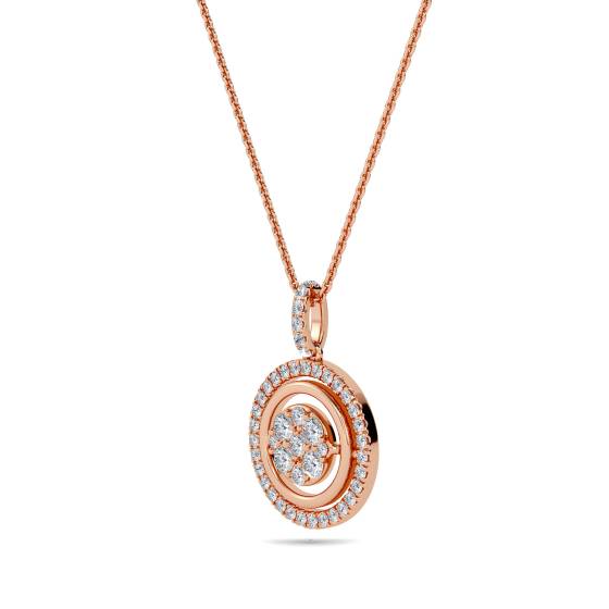 Movable Round Diamond Designer Pendant