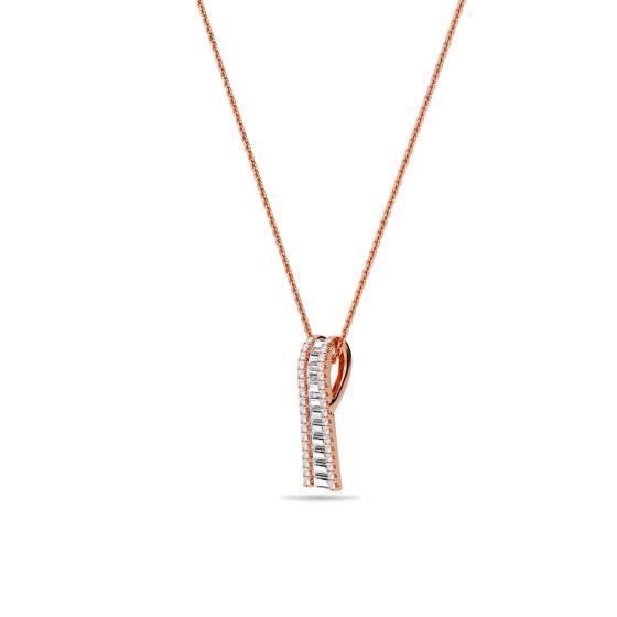 Classic Round Diamond Journey Pendant