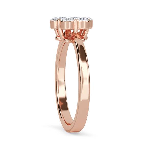 0.40ct Elegant Round Diamond Cluster Ring