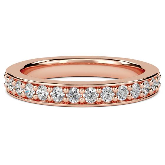 Round Diamond Pave Set Eternity Ring
