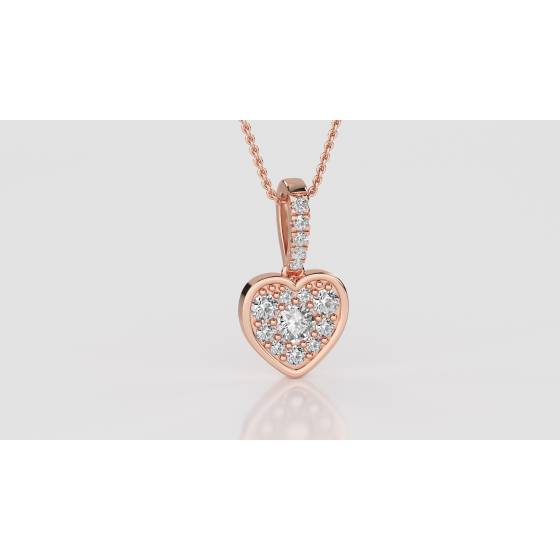 Cluster Round Diamond Designer Pendant