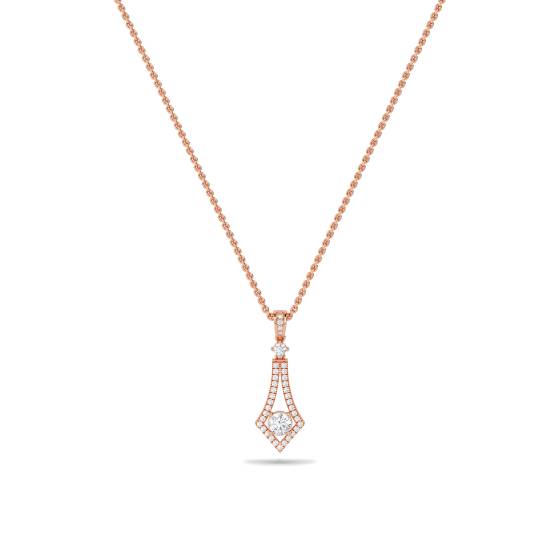 Stylish Round Diamond Designer Pendant