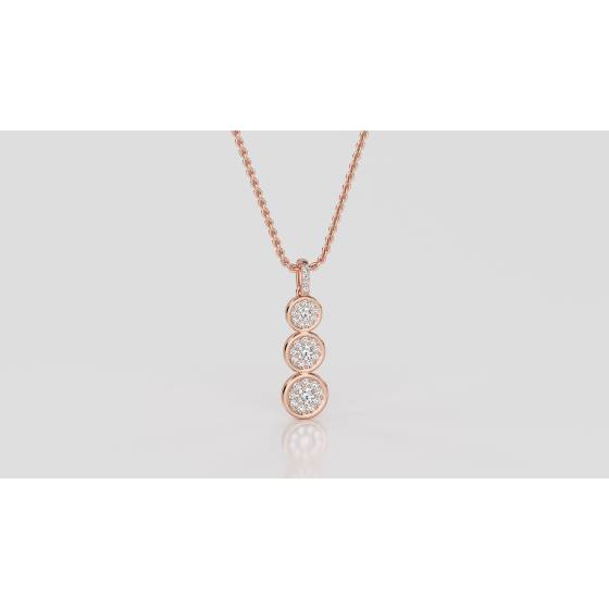 Elegant Round Diamond Designer Pendant