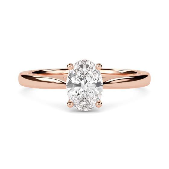 Oval Diamond Engagement Ring