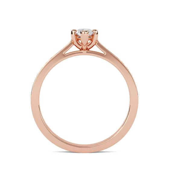 Marquise Diamond Shoulder Set Ring