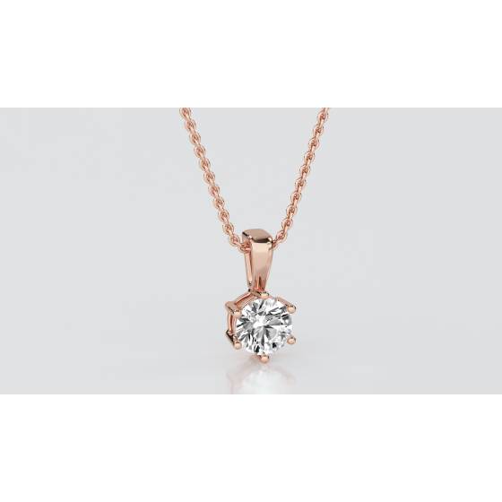 Round Diamond Pendant