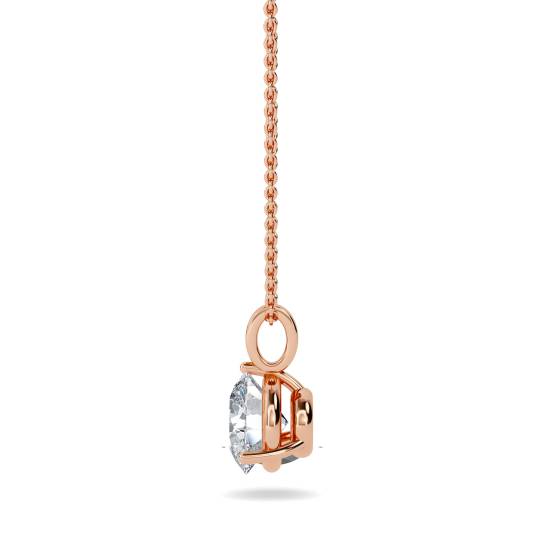 Elegant Round Diamond Soitaire Pendant