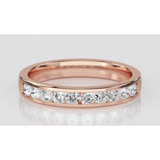 3mm Diamond Half Eternity/Wedding Ring