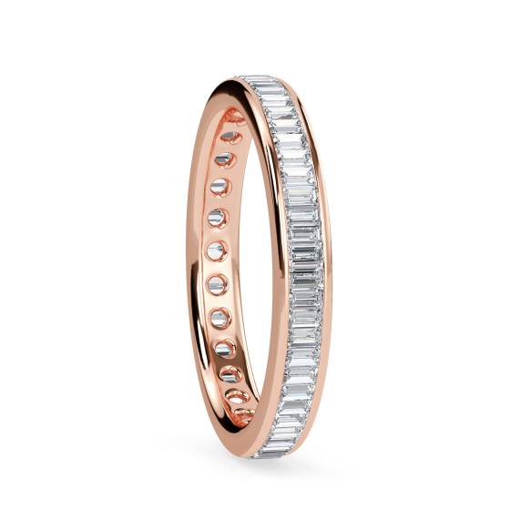 3mm Elegant Baguette Diamond Full Eternity Ring