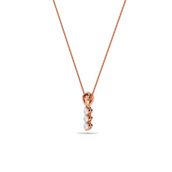 Classic Round Diamond Trilogy Pendant