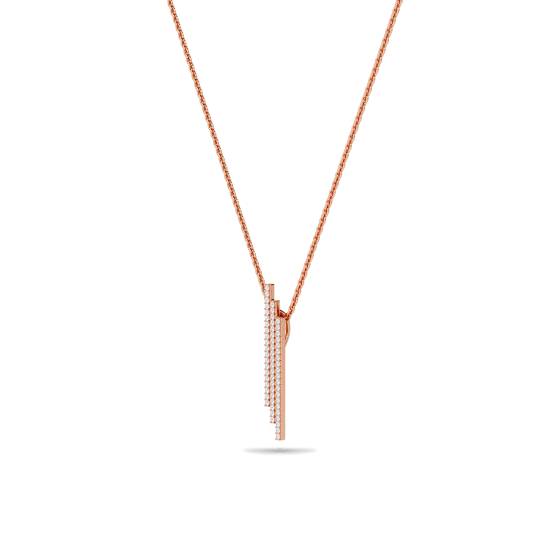 Elegant Round Diamond Cluster Pendant