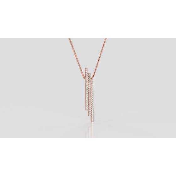 Elegant Round Diamond Cluster Pendant