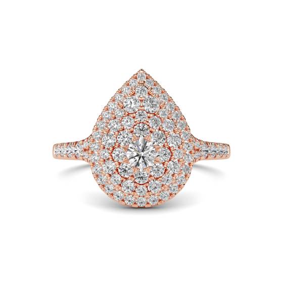 Round Diamond Cluster Ring