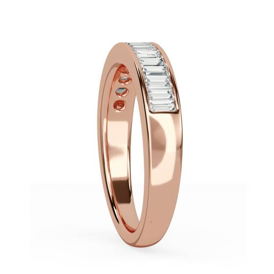 4mm Elegant Baguette Diamond Eternity Ring