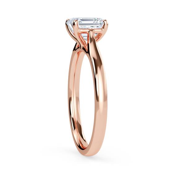 Asscher Diamond Engagement Ring