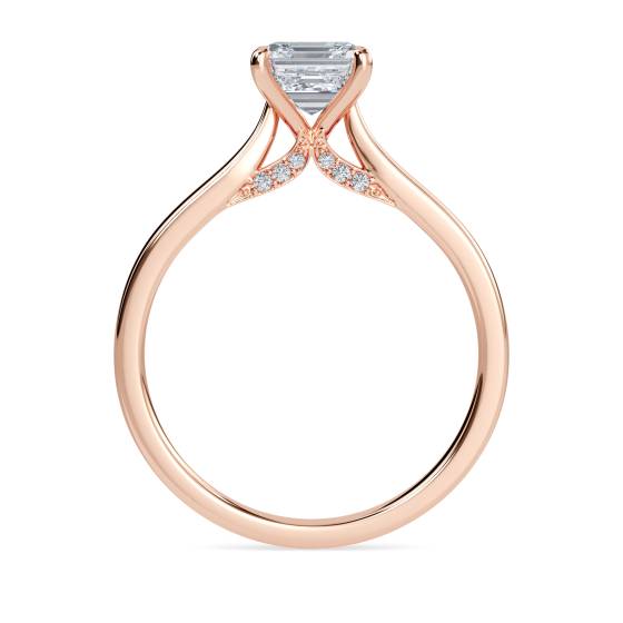 Asscher Diamond Engagement Ring