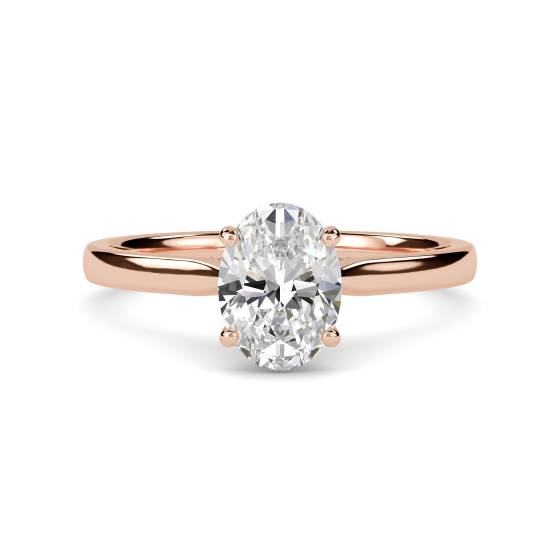 Oval Diamond Engagement Ring