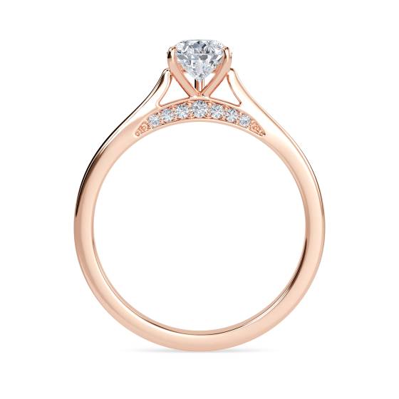 Elegant Pear Diamond Engagement Ring
