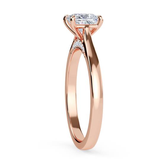 Elegant Princess Diamond Engagement Ring