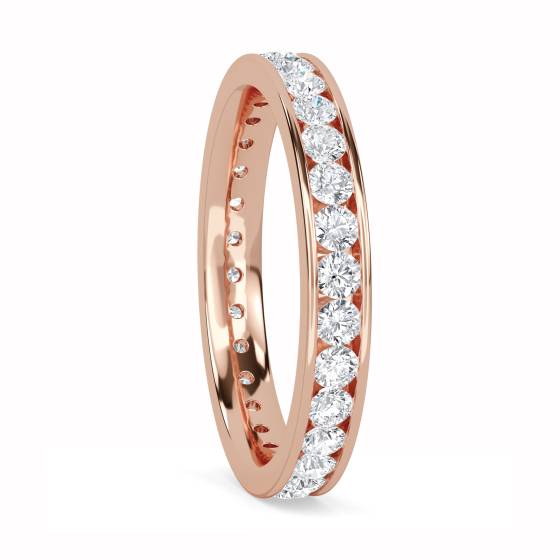 0.75ct VS/F-G Round Diamond Cut Wedding Ring