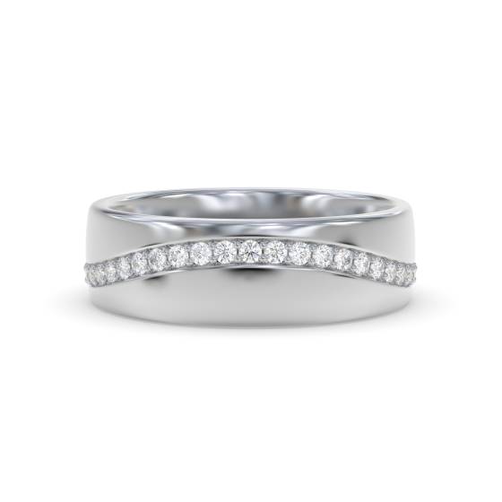 6mm Full Set Round Diamond Wedding Ring