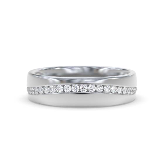 5mm Full Set Round Diamond Wedding Ring