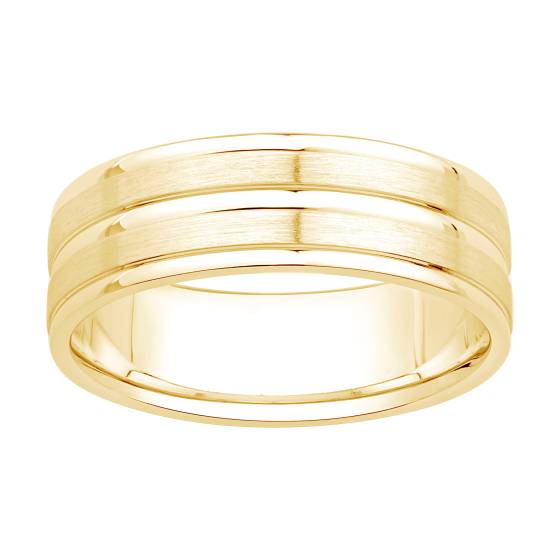 Mens Carved Wedding Band