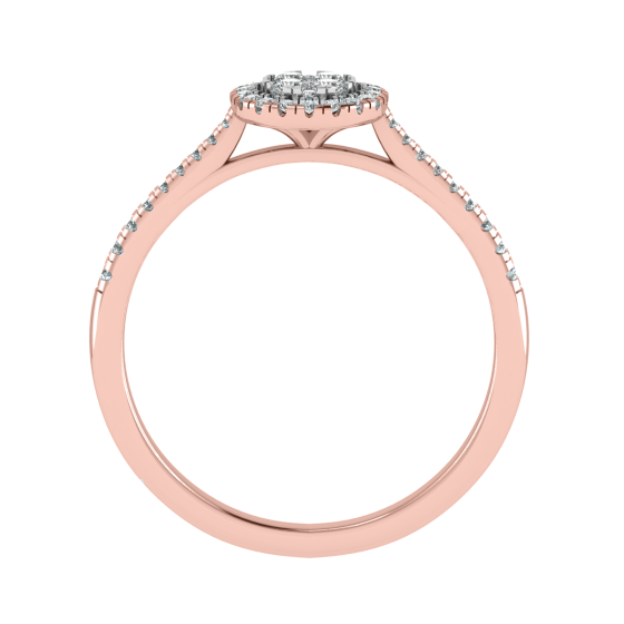 0.25ct VS/G-H Round Diamond Set Cluster Ring