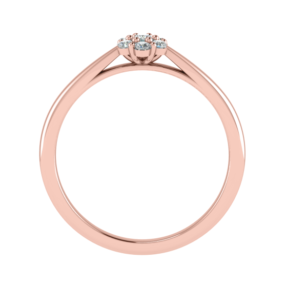 0.15ct VS/G-H Round Diamond Set Cluster Ring