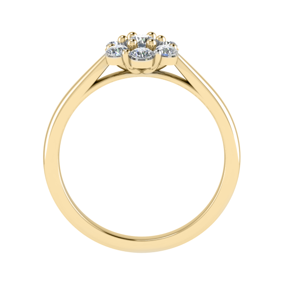 0.50ct VS/G-H Round Diamond Set Cluster Ring