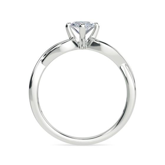 Infinity Love Swirl Marquise Diamond Engagement Ring