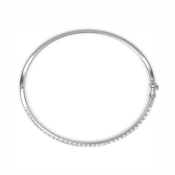 1.00ct VS/E-F Elegant Round Diamond Set Bangle