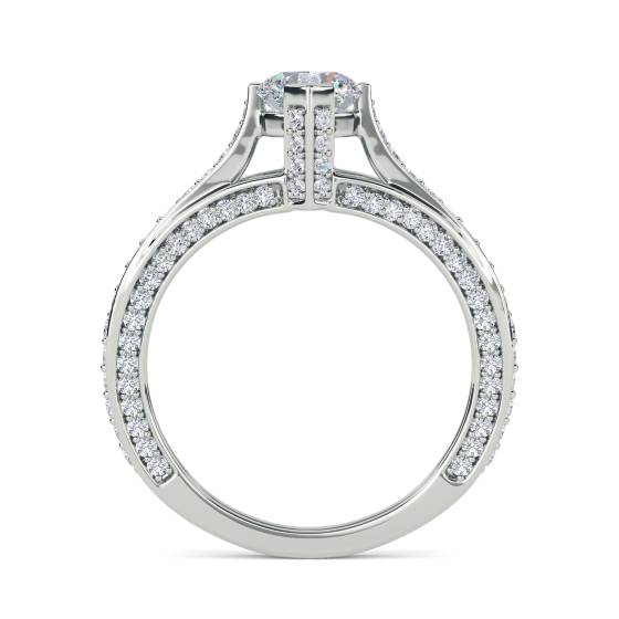 Round Diamond Designer Vintage Ring