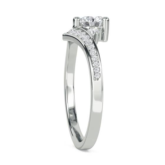 Modern Round Diamond Designer Ring