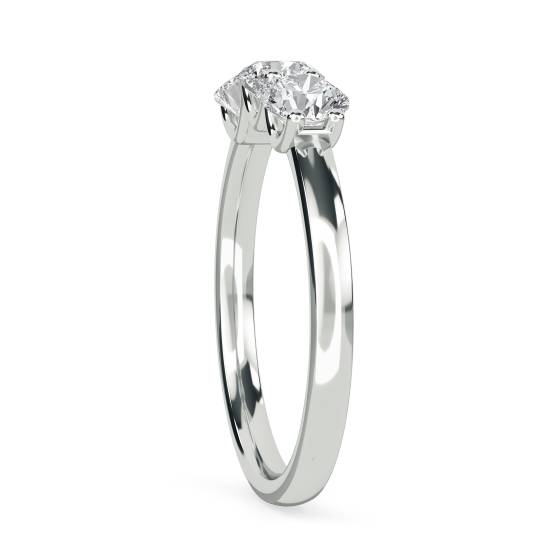 Traditional Round Diamond Trilogy Ring
