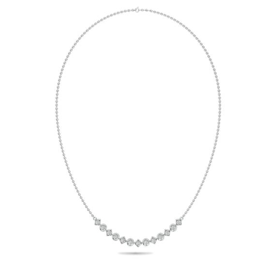 0.45ct Elegant Round Diamond Drop Necklace