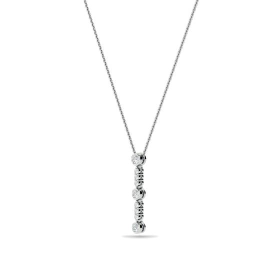 Elegant Round Diamond Trilogy Pendant