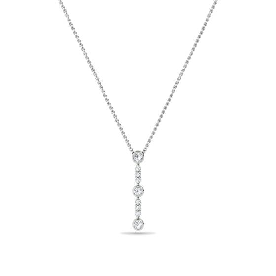 Elegant Round Diamond Trilogy Pendant