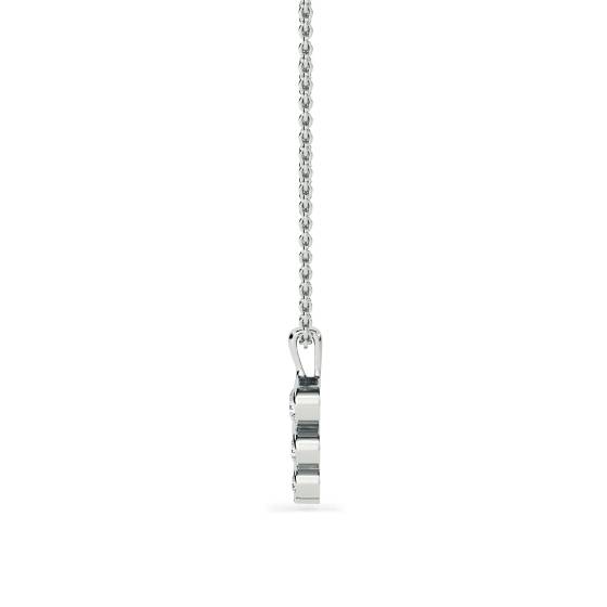 Modern Round Diamond Trilogy Pendant