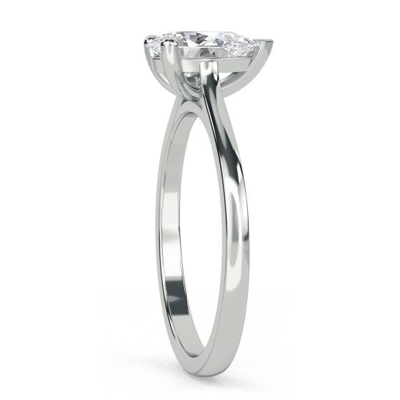 Stylish Pear Diamond Engagement Ring