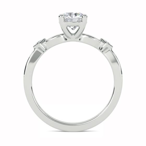 Round and Princess Diamond Designer Ring