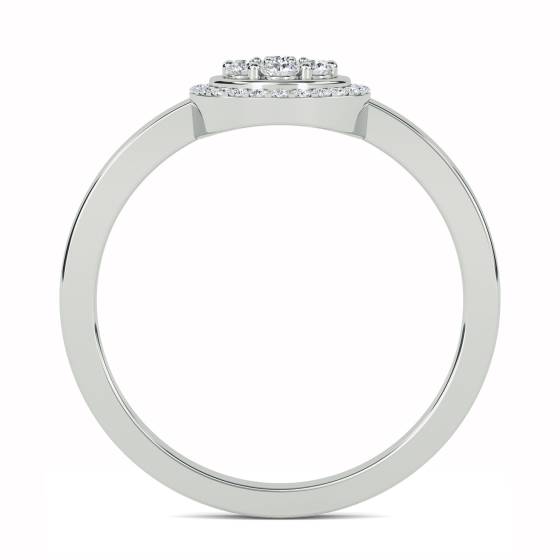 0.50ct Elegant Round Diamond Cluster Ring