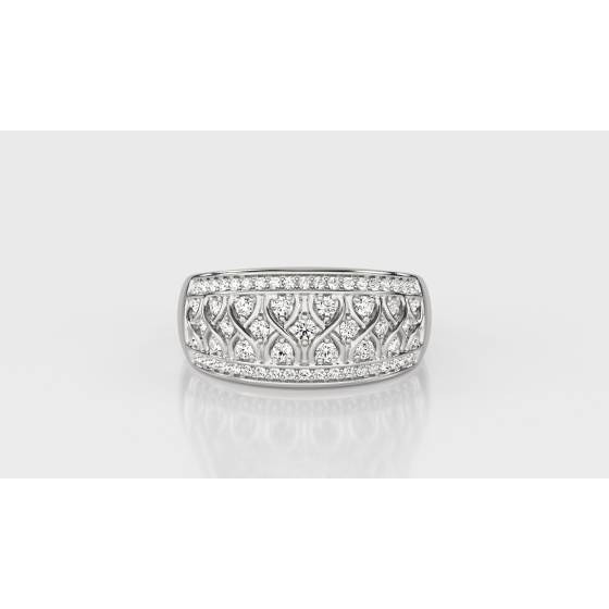 12.5mm Designer Cluster Dress Ring