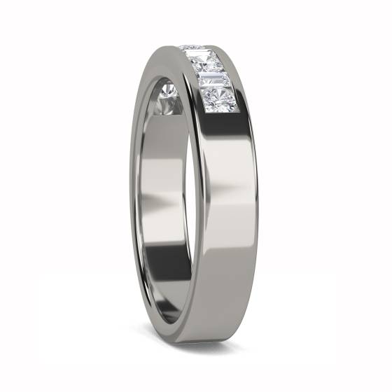 3.5mm Round/Baguette Diamond Eternity Ring