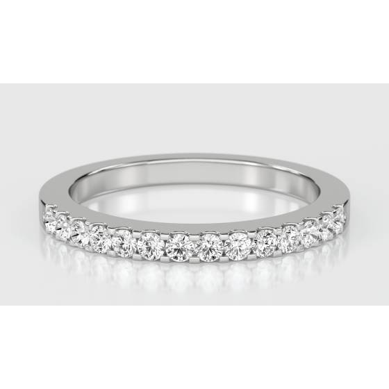 2mm Elegant Round Diamond Eternity Ring