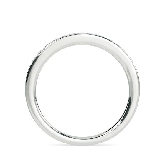 0.25ct VS/F-G Princess Cut Half Eternity Ring